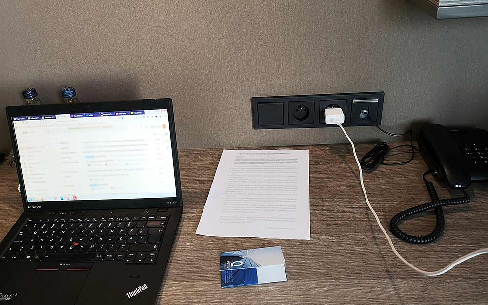 Przestrzeń do pracy w katowickim Q Hotel Plus