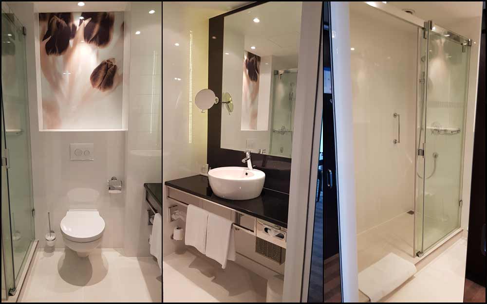 toaleta w hotelu Radisson Blu - dobrze, ale nic ponad standard