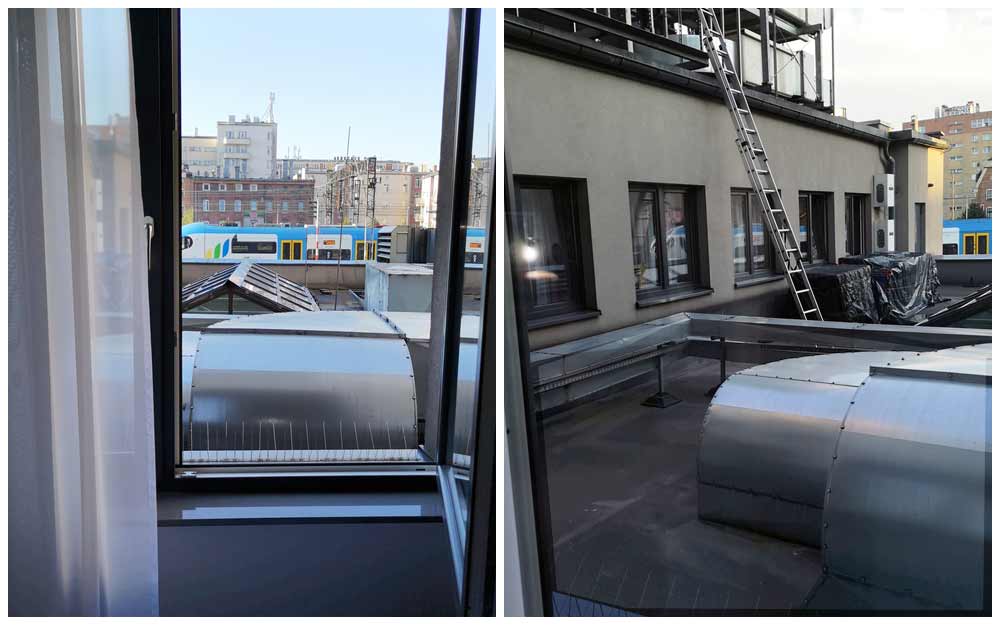 Widok z okna hotelu Best Western w Katowicach